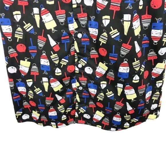 Union Bay Black Printed Short Sleeve Shirt - Picture 4 of 11